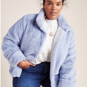 Anthropologie moonlight faux fur jacket